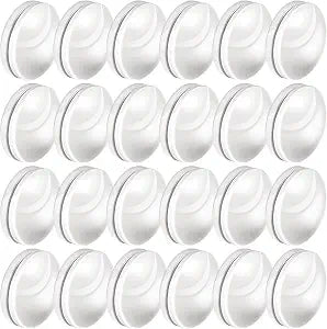 Jetec 48 Pcs/24 Sets Magnetic Curtain Weights No Sew Shower Curtain Magnets White Plastic Shower Curtains Liner Clips for Light Curtains Tablecloth Liner