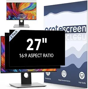 [2 Pack] Computer Privacy Screen 27 Inch for 16:9 Widescreen Monitor