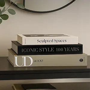 Designer Decorative Books Set of 3, Contemporary Faux Books with Storage
