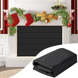 39"x32" Fireplace Cover, Magnetic Fireplace Blocker Blanket Stop Heat Loss