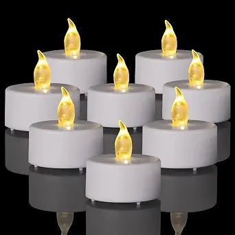 Flameless LED Tea Lights Candles 200 Pack Battery Operated Warm Yellow