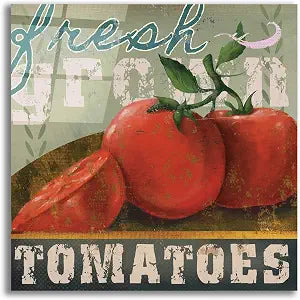 Epic Art 'Farm Fresh 2' by Fiona Stokes-Gilbert Acrylic Glass Wall Art, 12" x 12"