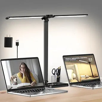 Dimmable LED Desk Lamp with USB Charging Port Bright 50 Lighting Modes