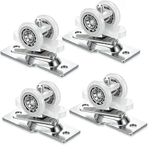 Therwen 4 Pcs Pocket Door Roller Assembly 13/16 Inch Convex