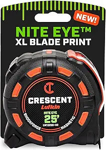 Crescent Lufkin 25' SHOCKFORCE NITE EYE Magnetic Tape | LM1325B-02
