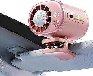 2026 Car Clip on Fan Air Conditioner with Led Display Mini Clip Fan Portable Personal Clip-On Air Conditioner for Shirt Silent Rechargeable Exhaust for Kitchen