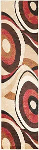 Home Dynamix Tribeca Slade Modern Runner Rug, Abstract Brown/Red 1'9"x7'2"