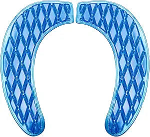 Gel Toilet Seat Cushion - Portable and Washable - Universal padded toilet seat for Standard U Shape Toilet Seats -Adhesive Toilet Seat Cushion for Women Seniors(Blue)