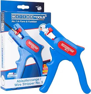 WEICON TOOLS Wire Stripper No. 5, automatic wire stripper 0.2-6 mm, wire stripper with side cutter up to 2 mm