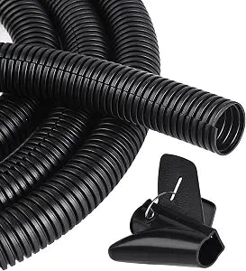 10FT - 1/4 Inch Split Wire Loom with Installation Tool - Black