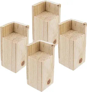 Furniture Riser 4Pcs, 4 Inches Rising Height, 2 Inches Width, Corner Mount