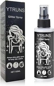 Glitter Spray for Hair and Body, Body Glitter Hairspray for Clothes, Music Festival Face Glitter for Women