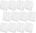 12 Pcs Clear Plastic Table Pan Lid, 1/6 Size Polycarbonate Lids