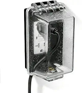 Outdoor Outlet Cover in-Use Weatherproof (1 pack)