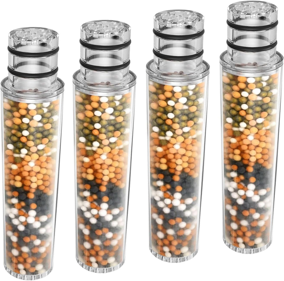 SR SUN RISE Water Replacement Filter for Shower Head, 4 Pack