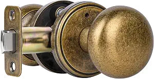 Antique Brass Privacy Vintage Door Knobs Interior with Lock