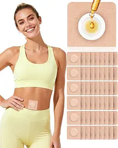 54PCS Castor Oil Patches for Belly Button,Leak - Proof & Breathable