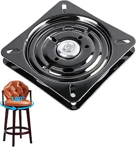 Tissting Swivel Base 7in Chair Turntable Base 180 Degree Automatic Rebound Dual Bearings Run Swivel Plate Replacement for Recliner Chair Furniture Chairs Stool