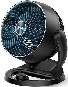DREO Fan for Bedroom, 12 Inches, 70ft Powerful Airflow, 25db Quiet Table Air Circulator Fans for Whole Room, 120 Adjustable Tilt, 3 Speeds, Desktop Fan for Home, Office, Kitchen