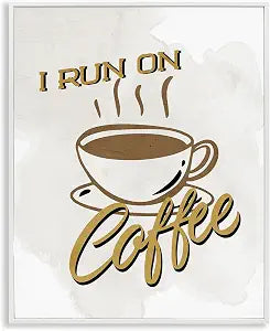 Retro Coffee Humor Kitchen, 16 x 20 Inch Framed Gicle Print