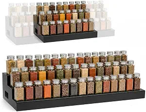 Expandable Spice Rack Organizer for Cabinet, Can Organizer for Pantry