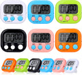 12 Pack Digital Kitchen Timers, Magnetic Countdown Timer with Loud Alarm