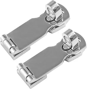 Bonsicoky 3 Inch Marine Grade 316 Stainless Steel Door Hasps, 2Pcs