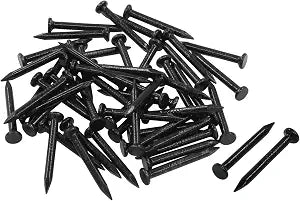 Hardware Nails, 1 inch, Black Carbon Steel, 50pcs