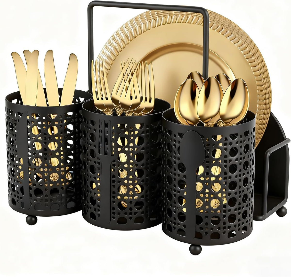 Silverware Organizer Utensil Caddy Metal Silverware Caddy Cutlery Holder