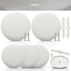 Relaxweex 6 Pack Ceiling Cover Plate, 5.4" White Round for Junction Box