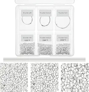 Sadnyy 330 Pcs 3 Grams Silver Jewelry Solder Chip for Jewelry Making