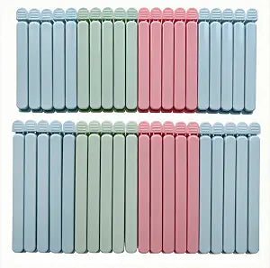 40 Pcs Food Bag Sealing Clips Airtight Chip Clips with 2 Sizes