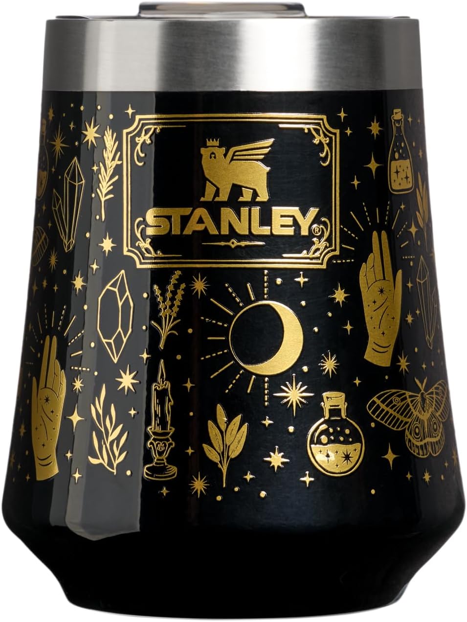 STANLEY Reserve Wine Tumbler with Lid, 11 oz, Black Magic