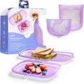 Ubbi Platemate Reusable Silicone Storage Bag, Smoothie Purple