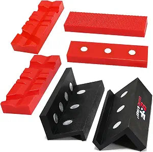 S&F STEAD & FAST 4.5" Soft Jaws for Bench Vise with Z Holder, 2 Pairs