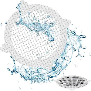 VIVIDLY 200 Pack Disposable Shower Drain Hair Catcher Stickers for Home