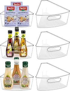 JEISSLIA Lazy Susan Cabinet Organizer Bins for 26"/ 28"/ 32" Diameter