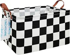 Rectangular Collapsible Boys Racecar Storage Basket Nursery Organizer