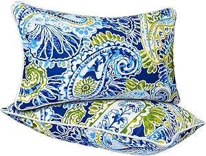 JMGBird Green Outdoor Pillows Waterproof Outdoor Lumbar Pillows