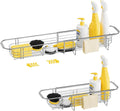 DELLAN Over The Sink Caddy, Expandable Kitchen Sink Caddy Sponge Holder