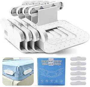 Upgraded Bed Sheet Holders Heavy Duty Straps 4Pack