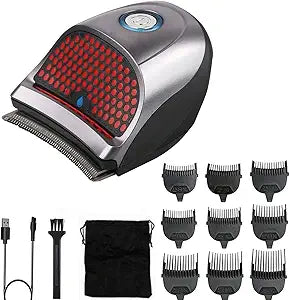 Shortcut Hair Clippers Self-Haircut Kit for Men, Shortcut Self Grooming Haircut Kit with 9 Limited Combs, USB Rechargeable Cordless Electric Hair Trimmer Professional Hair Cutting Machine