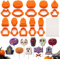 10 Pcs Halloween Cake Pop Molds Set with 100 Sticks