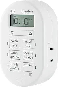 myTouchSmart Plug-in Digital Timer, 1 Polarized Outlet, White