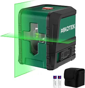 Nikotek Laser Level, Self-leveling Green Line Laser With Horizontal and Vertical Lines for Construction and Picture Hanging, Battery Included (NK01G)