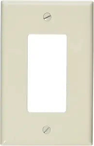 Leviton 1-Gang 1-Decora Midway Nylon Wallplate, PJ26-T, Light Almond