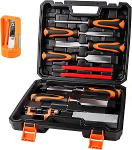 11PCS Wood Chisel Sets((1/4", 1/2", 3/4", 1", 1-1/4", 1-1/2")