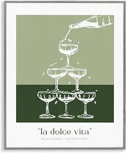 Champagne Tower Celebration, 16 x 20 Inch Framed Gicle Print