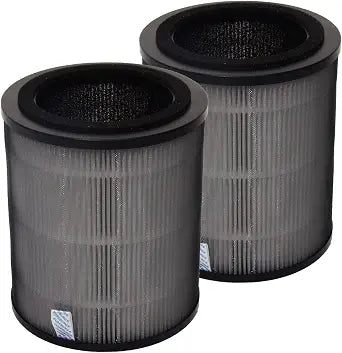 PUREBURG Replacement Filter Compatible with Jafnda JF100 Jafanda Air Purifier Parts JF100-RF, H13 True HEPA and Activated Carbon Multi-Layer Filtration, Pack of 2
