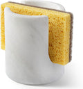 Koville Marble Sponge Holder for Kitchen Sink Counter, Natural Stone Sponge Caddy for Sink Organizer, Dish Drying Rack, Marble Kitchen Accessories, Housewarming Gifts(Namib Fantasy)
